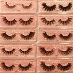 WHOLESALE MINK LASHES | 10 Mixed Pairs | Soft | Fluffy